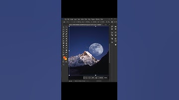 Moon in the sky on Photoshop #photography#art #shorts#art@AMTrends003