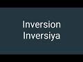 Inversion  inversiya