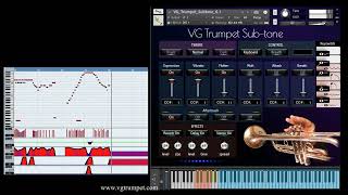VG Trumpet Sub-tone sample library for NI Kontakt. Brass vst plugin. Wav. Articulations and effects screenshot 5