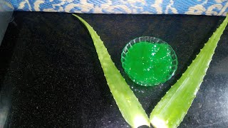 HOW TO MAKE PURE ALOE VERA GEL (MALAYALAM)