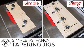 SIMPLE or FANCY Taper Jig for a Table Saw | How to Build