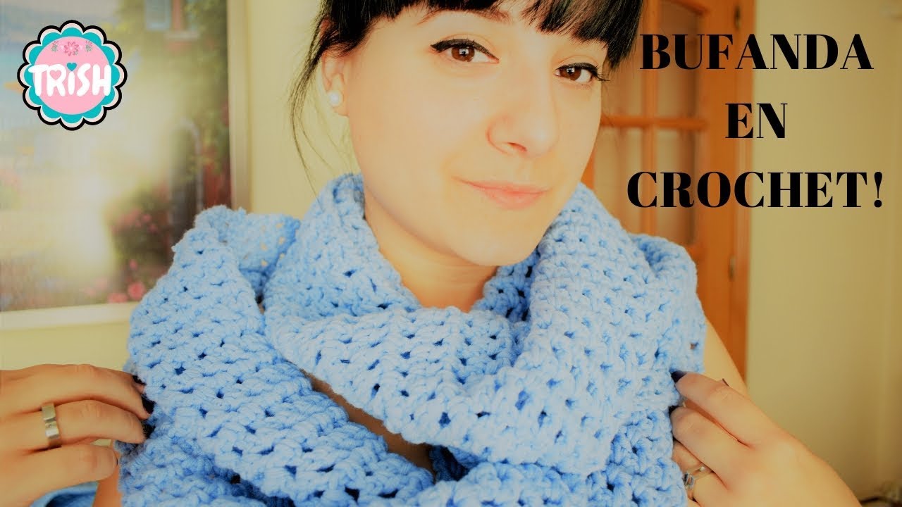 🧣BUFANDA FÁCIL Y RÁPIDA CROCHET - DIY🧣🧣 - YouTube