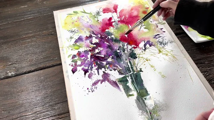 Intuitive Watercolor Demonstration with Pamela Harnois #watercolortutor...  #watercolor