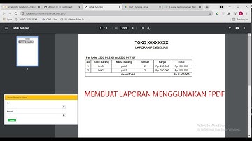 MEMBUAT LAPORAN DENGAN FPDF DI PHP