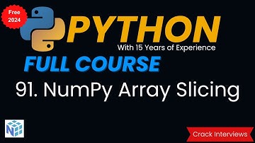 NumPy Array Slicing in Python | Numpy