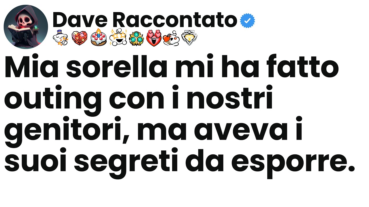 [Episodio completo] Mia sorella mi ha fatto outing con i nostri genitori, ma aveva i suoi