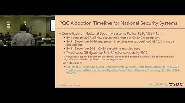 SNIA SDC 2025 Denver Post Quantum Crypto Update