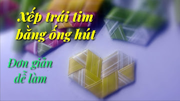 Chia sẻ cách làm trái tim bằng ống hút cực đơn giản