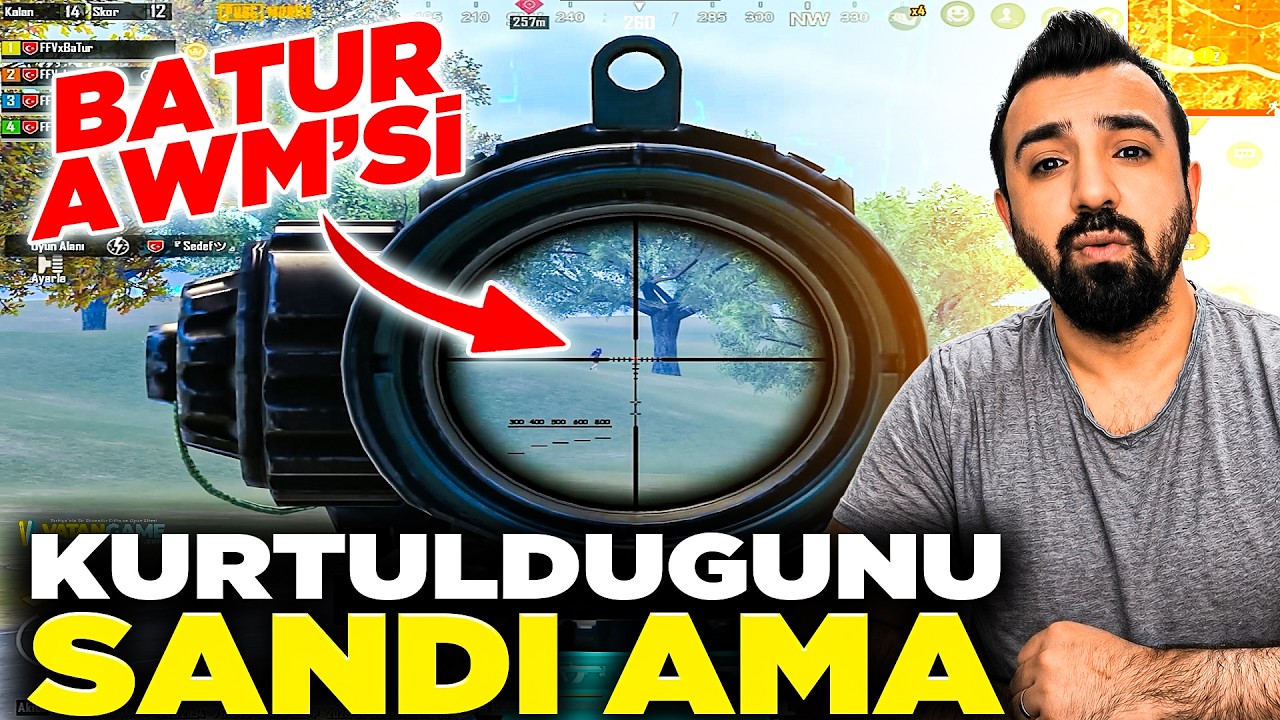 KURTULDUĞUNU DÜŞÜNEN ADAMA BATUR'DAN AWM KABUSU ! BATUR GAME PUBG MOBİLE !