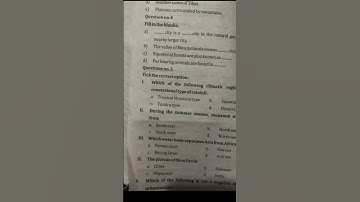 #ICSE board class 8th geography question paper # shorts