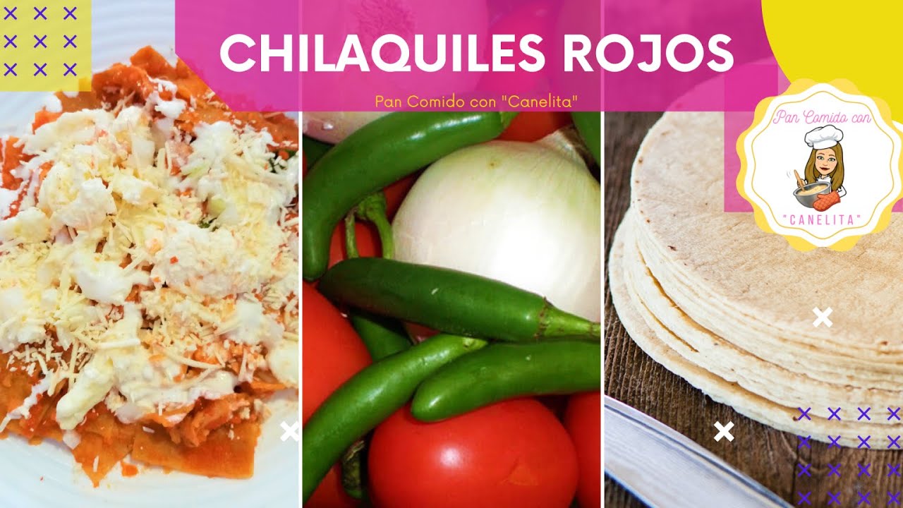 Chilaquiles Rojos, ������ Receta Fácil y Rápida. Chilaquiles en salsa roja, con Pan Comido con