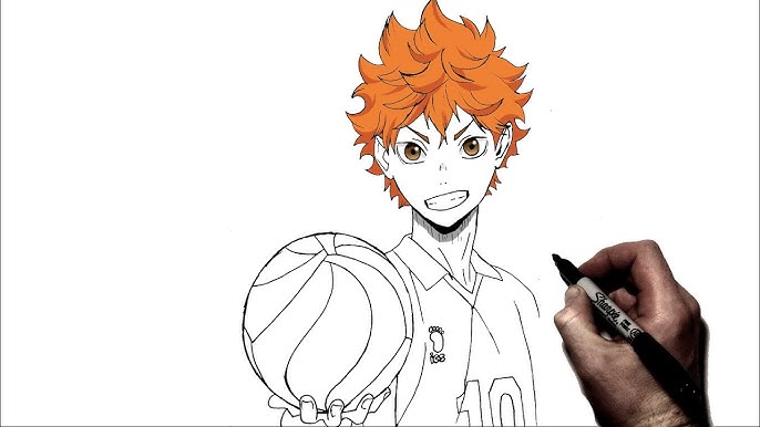 parabéns pra nois, desenhando o Hinata shoyo do anime haikyuu #desenha