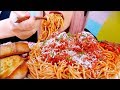 ASMR Spaghetti & Meatballs | BIG BITES | Eating Sounds 먹방