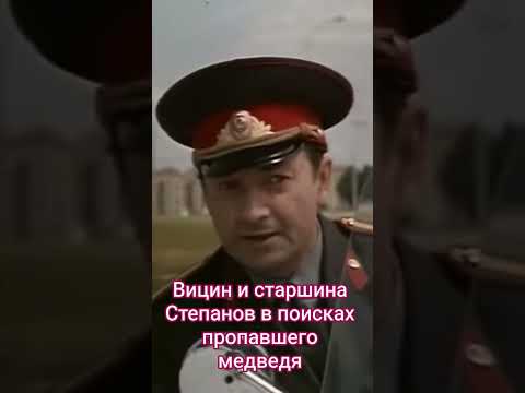 Вицин и старшина Степанов в поисках пропавшего медведя. #shorts #кино #фильм #вицин #нашекино #film