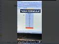 "🔥 Excel Pro Tip: Find MAX &amp; MIN Values in Seconds! 📈" #excel #shorts
