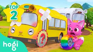 wheels bus broken bus ver learn colors kids songs nursery