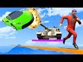 Can You OUTRUN THE TANK? - GTA 5 Funny Moments