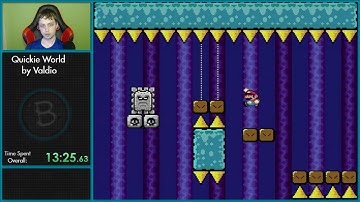 Awesome Beginner Kaizo Hack - Quickie World full playthrough