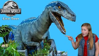 Assistant Visits Dinosaurs in the Jurassic World Live Tour