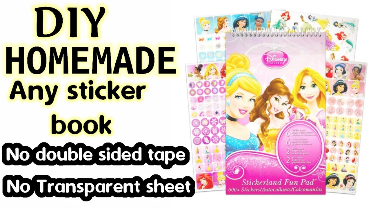 Diy cute sticker book at home/How to make sticker book at home without  transparent sheet/diy sticker 