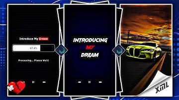 Introduce My DREAM 👀💥 | New Viral 3D XML File 🎟️ | Trending XML Project #alightmotion | M_Status 146