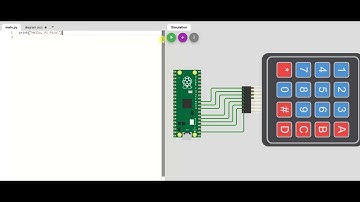 Raspberry Pi Pico simulation with Keypad using MicroPython