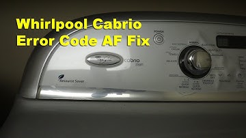 Whirlpool Dryer AF Error Code Fix