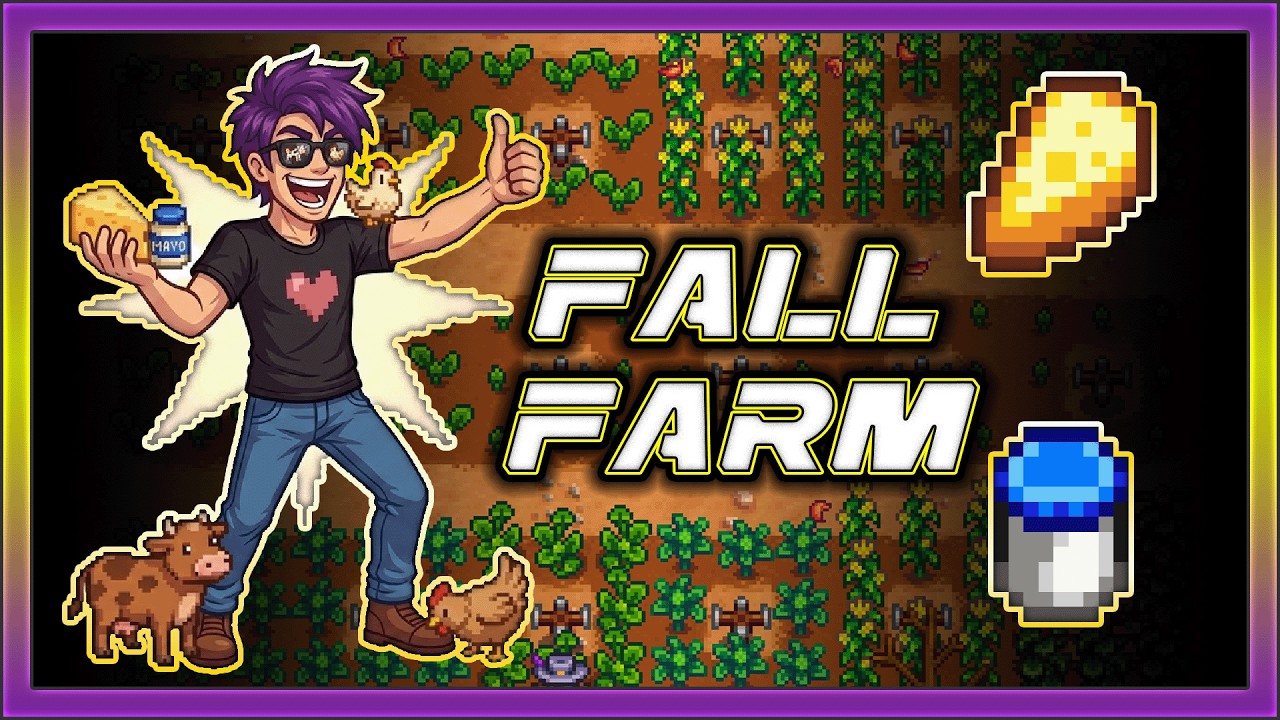Stardew Valley | Fall Crops, Chickens, Cows, Mayo, & Cheese | LIVE