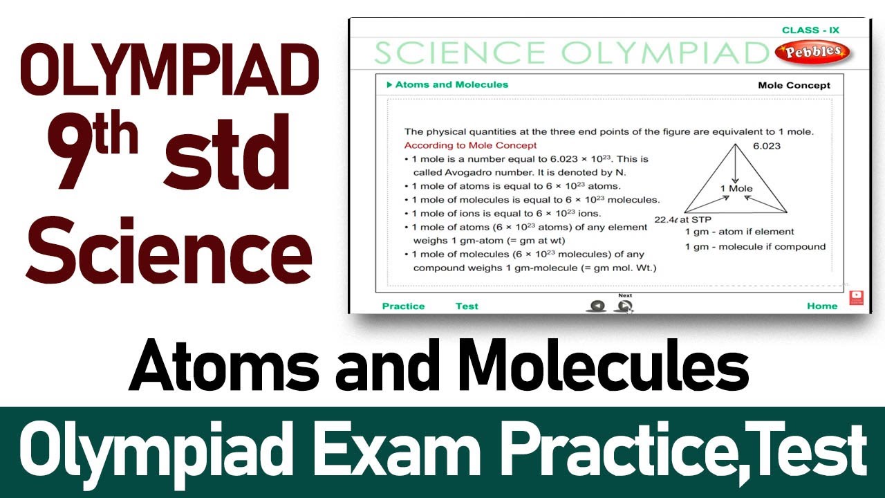Olympiad 9th Science | Atoms and Molecules | Olympiad Exam Preparation ...