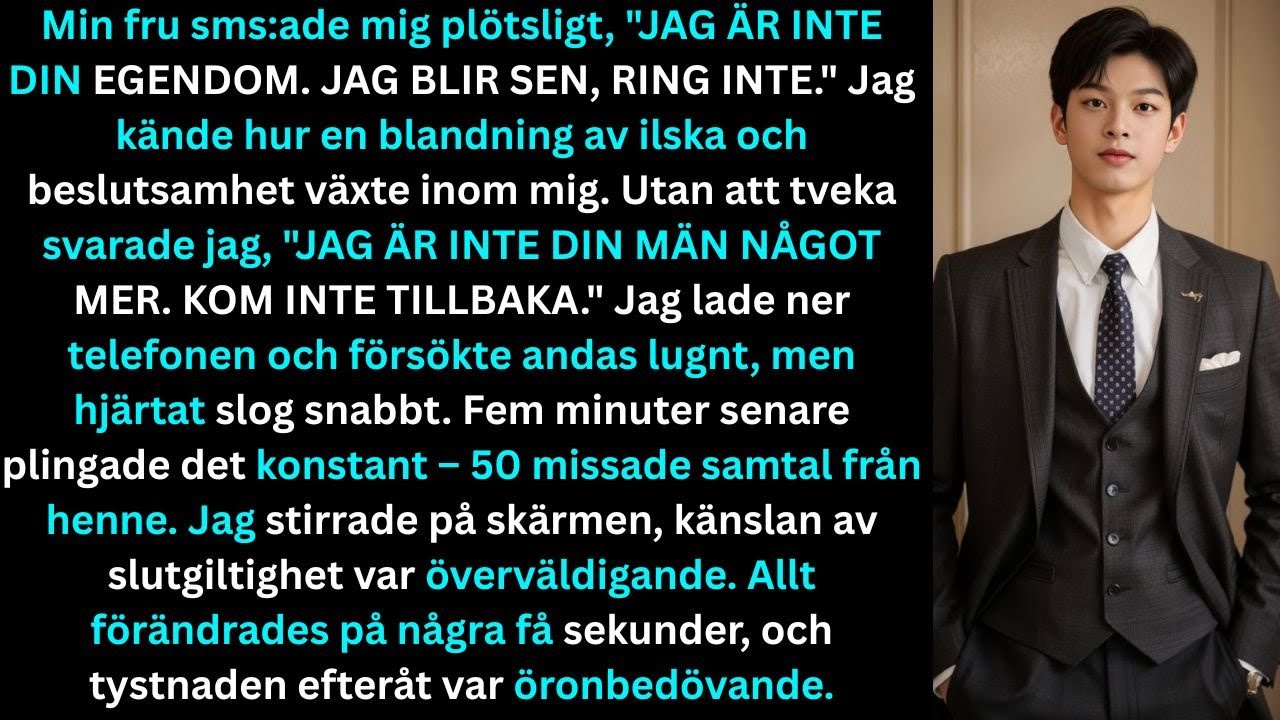 Klockan 23.23 på en tisdag fick jag ett sms från min fru: "Ring mig inte ikväll." Hon skulle vara på bokklubb, men hon hade på sig den svarta klänningen hon bara bar vid årsdagar och den dyra...