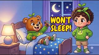 Benny Bear Won't Go to Sleep! 🧸 A Funny Bedtime Story for Kids