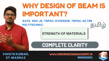 Why Design of Beam is Important? (Video starts @ 04:45) GATE, TRB, TNPSC AE, OVERSEER