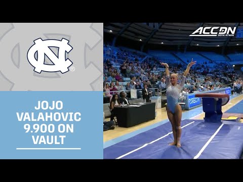UNC Sophomore JoJo Valahovic's 9.900 on Vault Claims The Podium