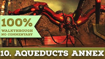 Quake 4 Walkthrough (General Difficulty) part 10 AQUEDUCTS ANNEX