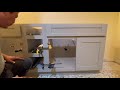 Install custom bathroom vanity cabinet  ( rap tu trong phong tam )