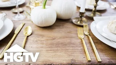 How to Make a Folding Farmhouse Table | HGTV Happy | HGTV