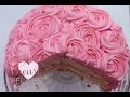 Vanilla Rose Swirl Cake - I Heart Recipes