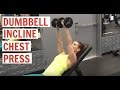 Dumbbell incline chest press