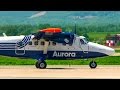 Landing DHC-6, Aurora Airline at Vladivostok International Airport / Посадка самолета DHC-6 Аврора