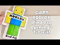 Paper diy roblox giant blind bag opening  tutorial  asmr  applefrog