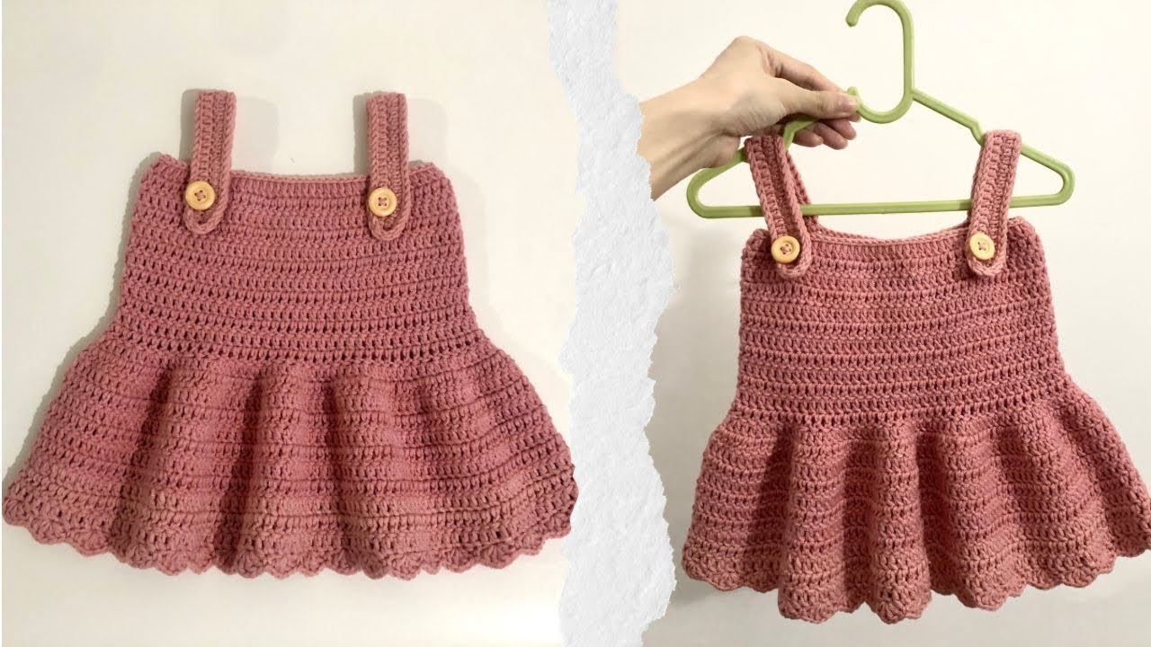 IDN | DIY Tutorial Crochet Rajut Rok Romper Anak Perempuan Cantik ...