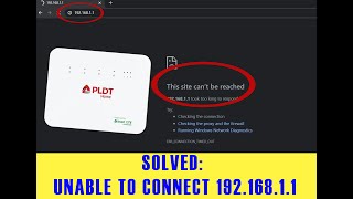 CANNOT ACCESS 192.168.1.1 PLDT Wifi Router 2020 (SOLVED) screenshot 5