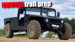 Humvee offroad build part 4!  Stock seats are breaking my back!