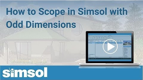 How to Scope in Simsol with Odd Dimensions Webinar