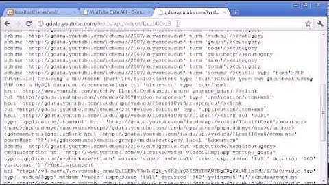 Beginner PHP Tutorial   107   A YouTube XML Example