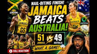 JAMAICA STUNS AUSTRALIA! 🇯🇲🔥 Nail-Biting Netball Finish! | REACTION
