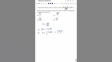 The electric field at a point in a region is given E=d.r #cbse #physics #zaheeniphysics #shortsfeed