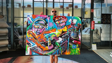 Winning Hand - Commissioned neo-expressionism painting