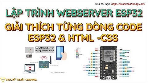 ESP32 | Lập Trình WebServer Trên ESP32 Giải Thích Từng Dòng Code