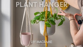 Easy DIY Macrame Plant Hanger: